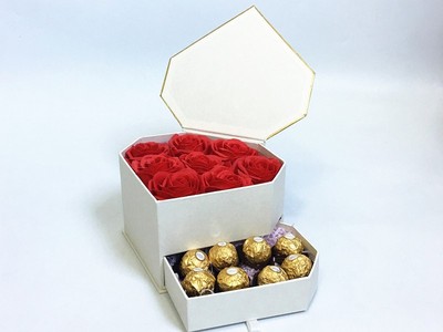 diamond shape chocolate box