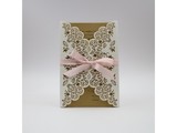 Greeting card with bowknot