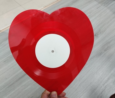 Heart shape Vinyl disc