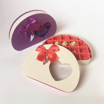 18PC chocolate box with half round shape