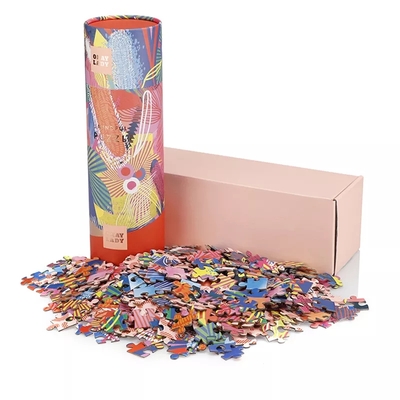 Tube packing jigsaw puzzle