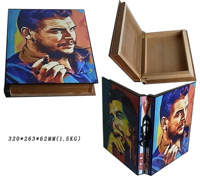 color book shape cigar box