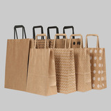 Flat hand shopping bags