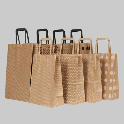 Flat hand shopping bags