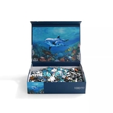 marine animals world paper puzzle