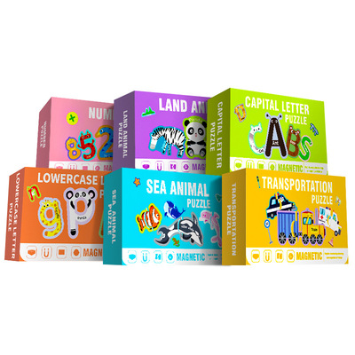 Children's magnetic puzzle have 6 designs