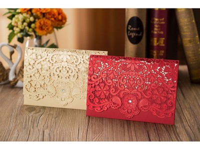 greeting card with stencil