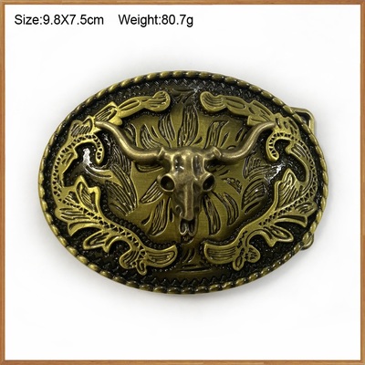 4 colors ox head plated Buckle