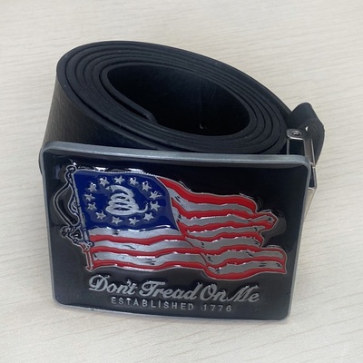 Square Flag Belt Buckles