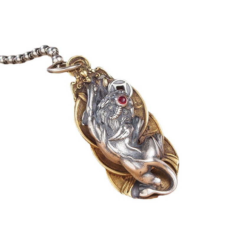 Animal silver pendant