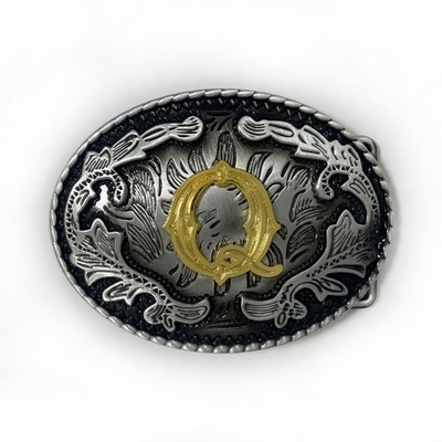 Belt Buckle with letters from Q to T