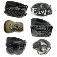Guitar and  Music belt buckle