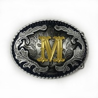 Belt Buckle with letters from M to P