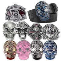 Crossbones plating  Belt Buckle